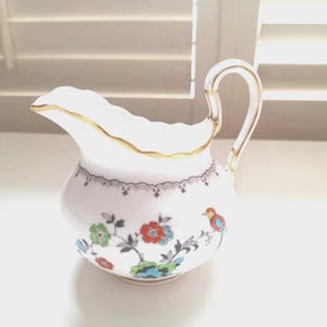 Vintage Milk Jugs Fine Bone China, Earthenware, Iridescent, Floral Choices Afternoon Tea, Weddings, Pretty Party China, Made in England