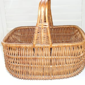 1960s Dutch Wicker Basket