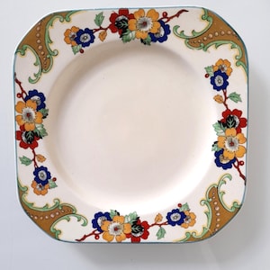 Pratos de jantar Woods Ivory Ware da década de 1930, Inglaterra, 3