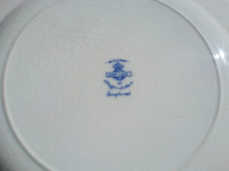 1950s Willow Dinner Plate by Barratts Staffordshire England c