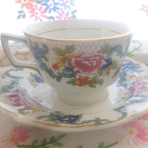 1930s Booth Tea Cup and Saucer Afternoon Tea, English