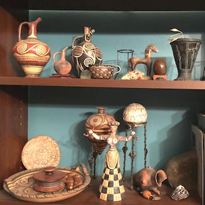 Handmade Minoan Pottery Vase – Cretan Museum Replica, Spirit of Greece
