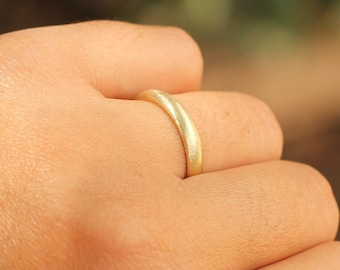 Unique Womens Wedding Band, wide gold band ring, alternative wedding band, wide gold wedding band for women, cool wedding band wedding bands