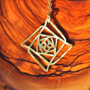 Collar flor de la vida Ascensión Colgante Geometría Sagrada Colgante Alef Inspirado Collar Creación Collar Creación Colgante collar de flores colgante