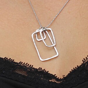 30th Birthday Necklace 3rd anniversary Gift for Her Ring Necklace for Women Best Friend 3 Rings for Three Decades 30 Birthday Gift Necklace