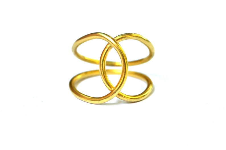 Simple rings for Women Vesica piscis Ring Eternity ring infinity ring silver ring boho silver infinity ring image 6
