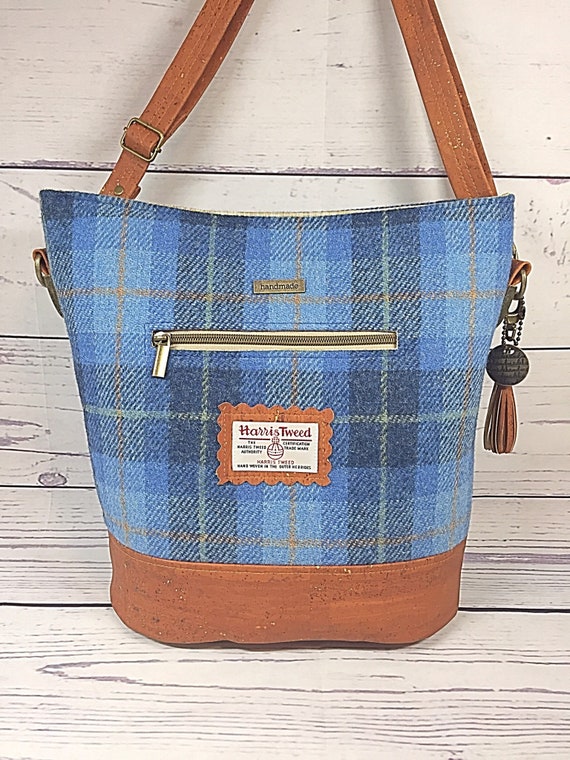 harris tweed bucket bag