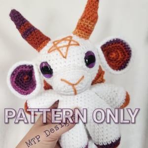 Häkelanleitung für Baphomet, Breckin die kleine Baphomet, Breckin die kleine Baphomet, kleinere Baphomet, Häkelanleitung