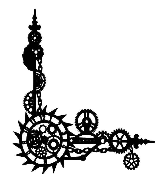 Steampunk style svg file Gears and Steampunk Clockwork style Etsy