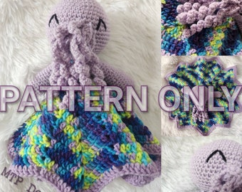 Crochet Pattern ONLY, Baby's First Cthulhu, Cthulhu Lovey, Security Blanket, Alt Gifts for Edgy Parent, PATTERN, Instructions, HP Lovecraft