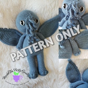 Cthulhu Calling Pattern, Crochet Pattern Only, Cthulhi Amigurumi Pattern, Digital Download, PDF image 5