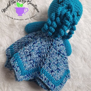 Crochet Pattern ONLY, Baby's First Cthulhu, Cthulhu Lovey, Security Blanket, Alt Gifts for Edgy Parent, PATTERN, Instructions, HP Lovecraft image 9