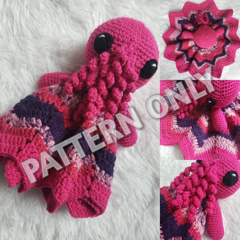 Crochet Pattern ONLY, Baby's First Cthulhu, Cthulhu Lovey, Security Blanket, Alt Gifts for Edgy Parent, PATTERN, Instructions, HP Lovecraft image 5