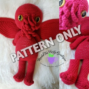 Cthulhu Calling Pattern, Crochet Pattern Only, Cthulhi Amigurumi Pattern, Digital Download, PDF image 6