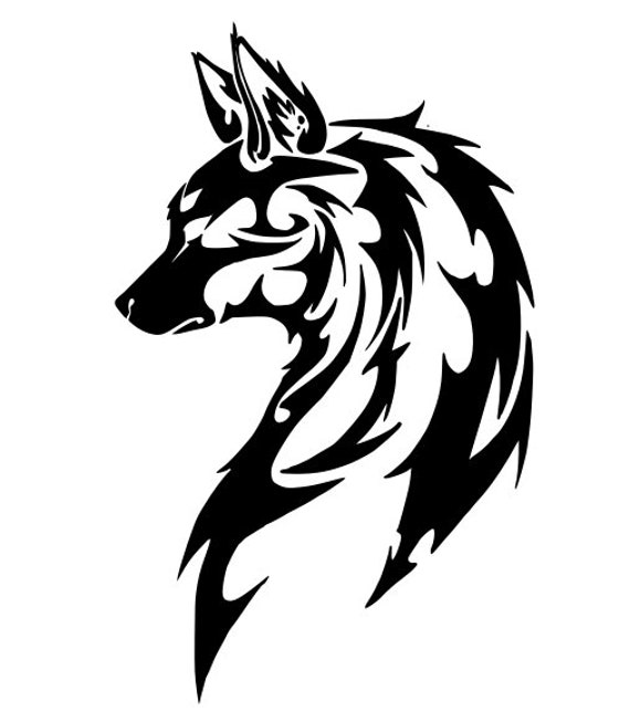  Tribal  Wolf SVG  Wolf svg  file for cricut cameo etc Etsy