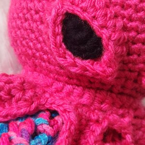 Baby's First Kraken Crochet PATTERN ONLY, Kraken Lovey, Mythological Norse Being Security Blanket, Release the Kraken, Octopus or Jellyfish image 7