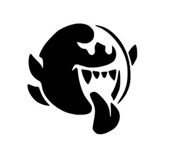 Boo Mario Ghost Gaming Cricut Cameo Digital SVG | Etsy