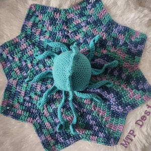 Baby's First Kraken Crochet PATTERN ONLY, Kraken Lovey, Mythological Norse Being Security Blanket, Release the Kraken, Octopus or Jellyfish image 8