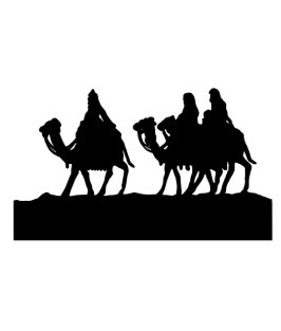 Wise Men Svg File Wise Men On Camels Svg File Christmas Etsy