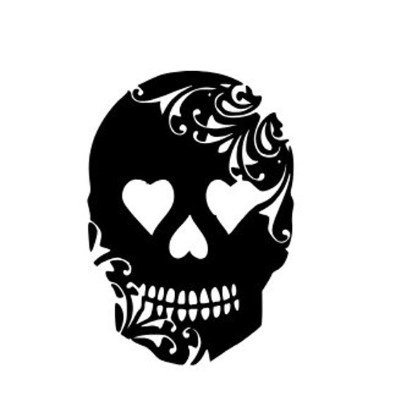 Download Sugar Skull svg file sugar skull decal svg file digital | Etsy