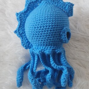 Baby's First Kraken Crochet PATTERN ONLY, Kraken Lovey, Mythological Norse Being Security Blanket, Release the Kraken, Octopus or Jellyfish image 9