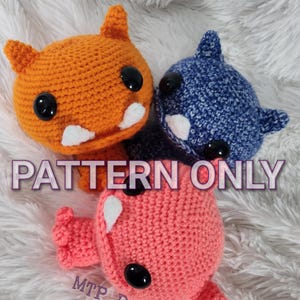 Monstervirkmönster, MTP Designs Original, Miran monstret, Imp djävul demon varelse konstig varelse, Amigurumi, Gosedjur eller mjukisdjur