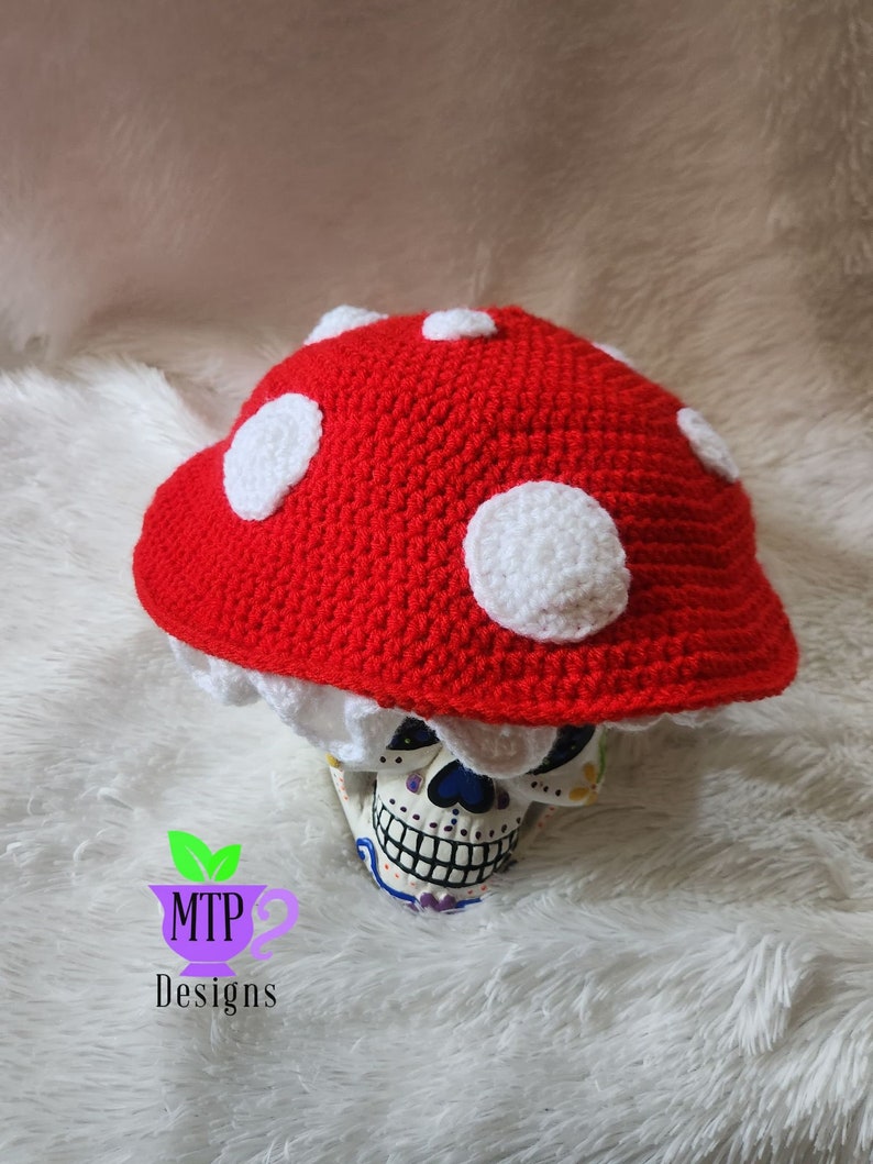 Amanita Mushroom Hat Red Spotted Fungi Hat Custom Made Etsy