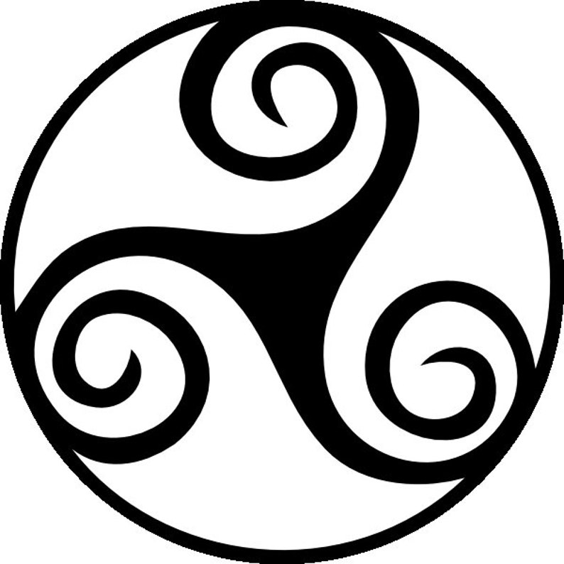 Triskelion svg Celtic Knot Pagan symbols digital download Etsy