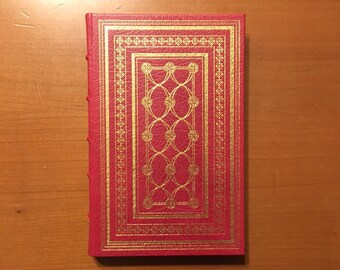 The Only Problem Muriel Spark Signed Franklin Library 1984 First Edition Decorative Red Leather Binding Gilt Stamped Design