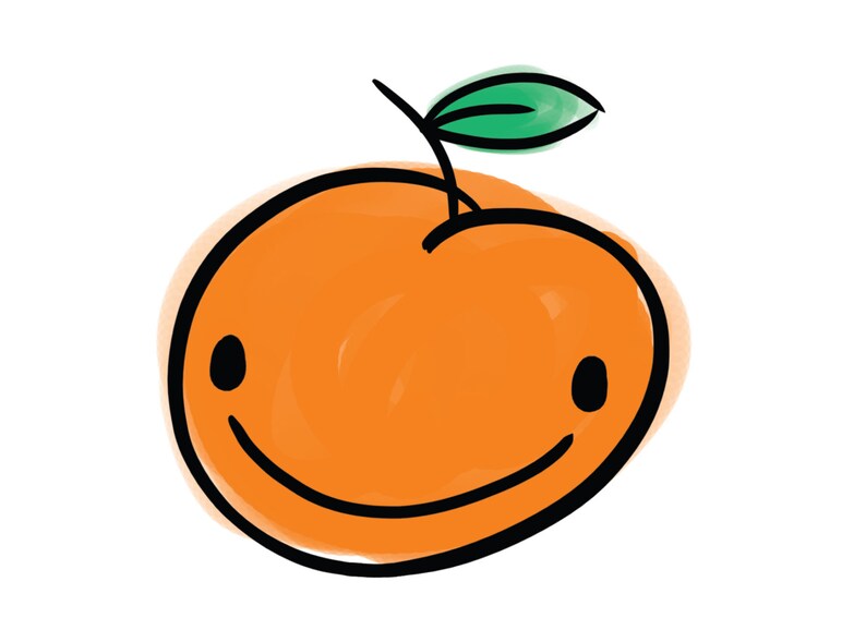 Baby Bib Cute Graphic Peach image 2
