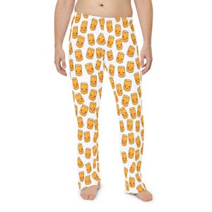 Cute Hand-Drawn Tater Tot Men&#39;s Pajama Pants (AOP)