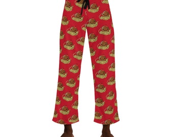 Cute Meatball Men&#39;s Pajama Pants (AOP)