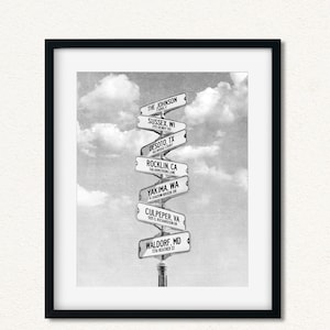 Home Addresses Art, Places We Lived, Home is Where We Are Family Gift, Moving Away Gift, Multiple Location Sign, Custom Locations Gift