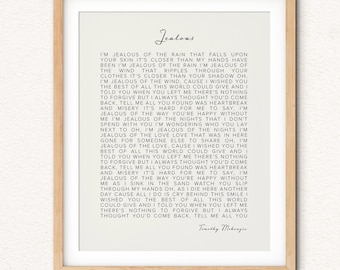 Framed Matted Custom Poem or Quote Art, Personalized Custom Wording, Speech Print Large