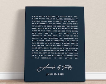 Custom Quote or Poem Print, Create Your Own Canvas Quote Sign, Personalized Speech Canvas, Eulogy Speech Wall Art, Custom Text Canvas Art