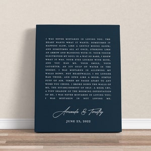 Custom Quote or Poem Print, Create Your Own Canvas Quote Sign, Personalized Speech Canvas, Eulogy Speech Wall Art, Custom Text Canvas Art