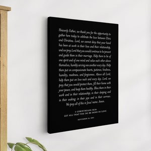 Make Your Own Custom Quote on Canvas, Paper or Metal, Custom Text Wall Art, Wedding Speech Gift, Personalized Anniversary Gift for Couple