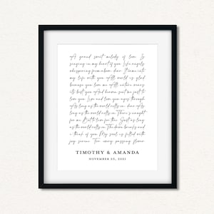 Custom Quote Print, Custom Poem, Personalized Wedding Ceremony Script, Custom Love Letter Print, Custom Saying Wall Art, Custom Text Print