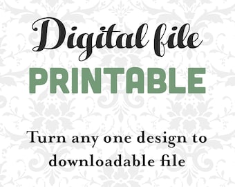 Digital file, printable file listing of shop PinkeeArt. Turn your design into digital downloadable file.