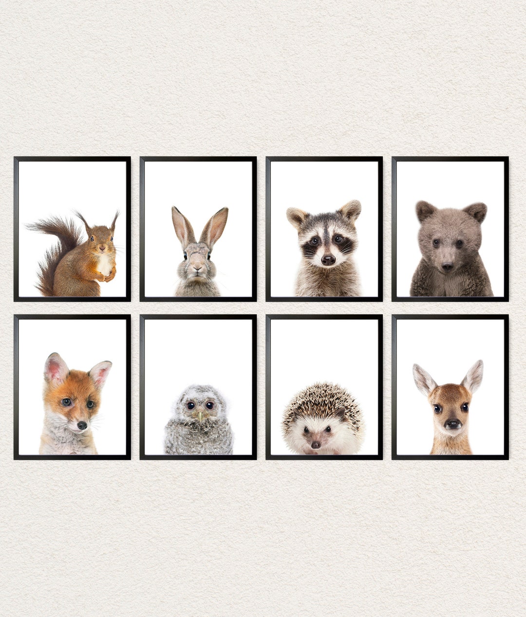 Woodland Animal Prints Set: Nursery Forest Animals, Gallery Wall Art - Etsy