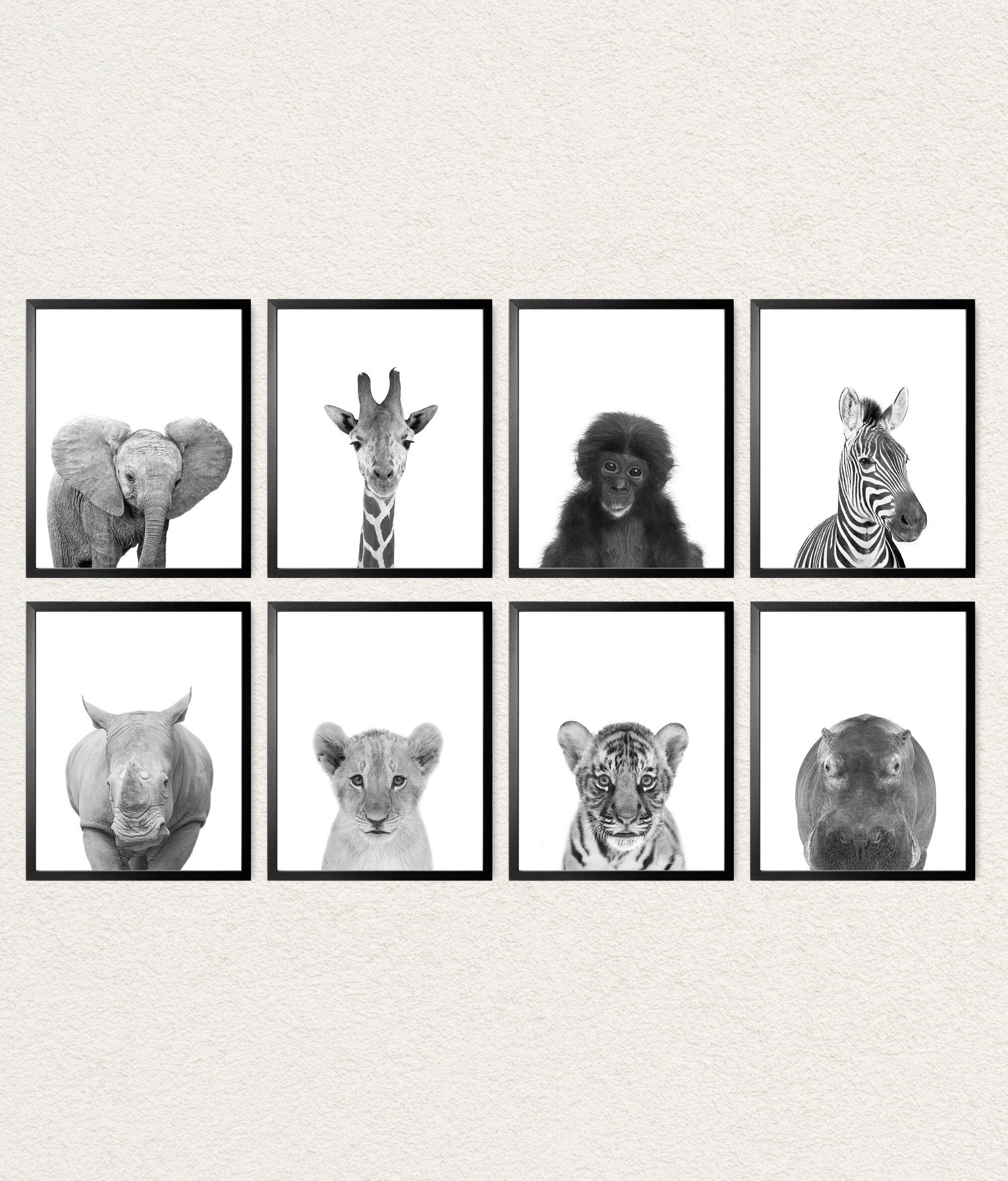 Watercolor Art & Collectibles Safari Animals Prints African Animals