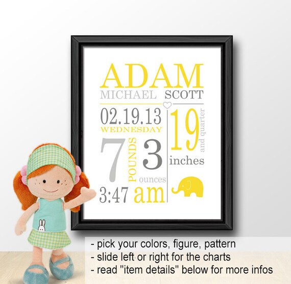 personalized baby wall decor