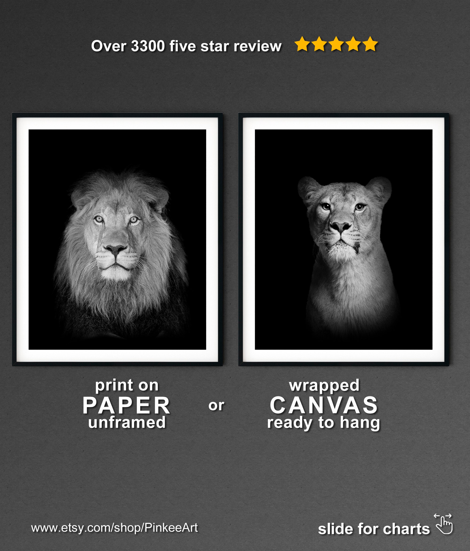 Arte mural de leones y leonas impresión de pareja de leones - Etsy España Arte mural de leones y leonas impresión de pareja de leones - Etsy España