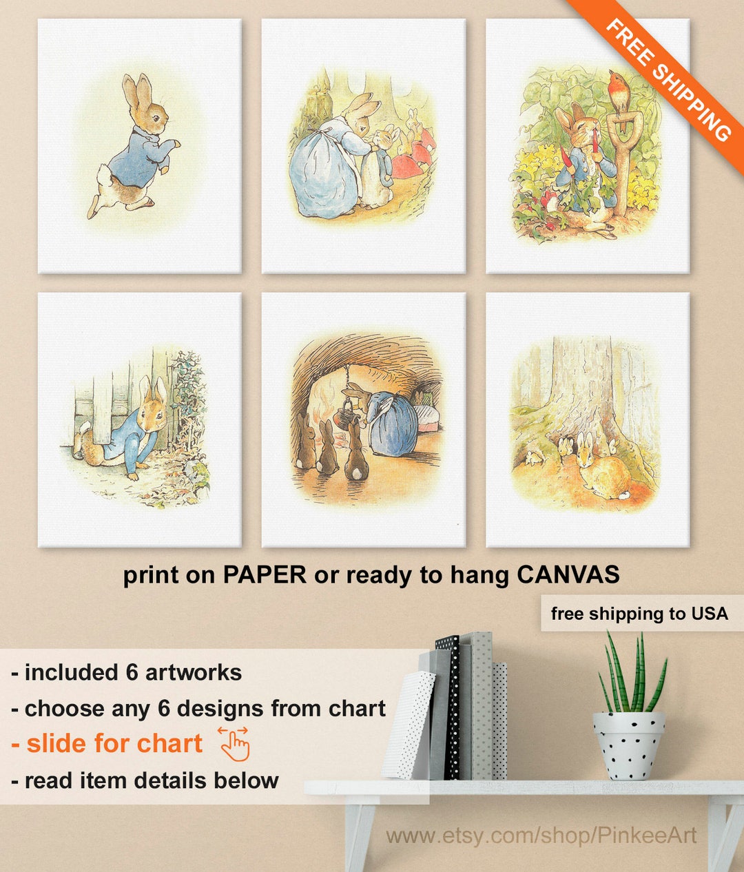 Peter Rabbit Prints, Peter Rabbit Wall Decor, Pierre Lapin Gender ...