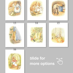 May include: A set of 10 illustrated cards featuring a rabbit in various scenes. The cards are numbered 10 through 16. The cards are white with a light brown border. The cards are arranged in a grid of three rows and three columns. The cards are all the same size. The cards are all the same shape. The cards are all the same color. The cards are all the same style. The cards are all the same design. The cards are all the same font. The cards are all the same text. The cards are all the same image. The cards are all the same quality. The cards are all the same condition. The cards are all the same material. The cards are all the same weight. The cards are all the same thickness. The cards are all the same texture. The cards are all the same finish. The cards are all the same size. The cards are all the same shape. The cards are all the same color. The cards are all the same style. The cards are all the same design. The cards are all the same font. The cards are all the same text. The cards are all the same image. The cards are all the same quality. The cards are all the same condition. The cards are all the same material. The cards are all the same weight. The cards are all the same thickness. The cards are all the same texture. The cards are all the same finish.