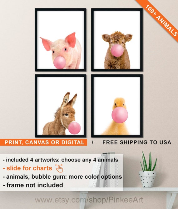 animal bubble gum