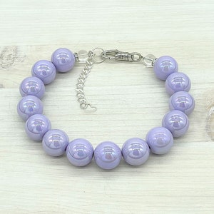 Purple Pearl Dog Collar Necklace Jewelry for Pet Dog Accessory Necklace for Dog Bead Dog Collar Birthday Gift for Dog Lover Custom Necklace