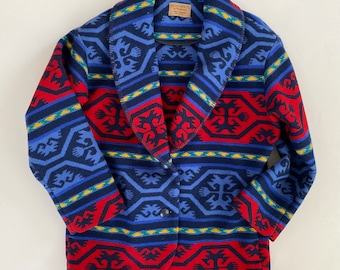 Chaqueta vintage Pendleton, estilo navajo, estilo suroeste, talla pequeña-mediana (EE. UU. 10-12)