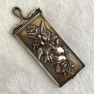 Rare Antique Sterling Silver Tiffany & Co Chatelaine Hinged Case/Pendant, Hallmarked, Repoussé