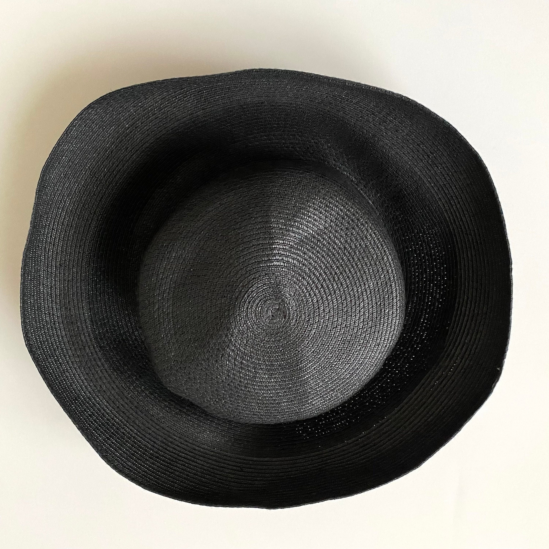 Nordstrom Made in Italy Black Wide Brim Sun Hat Packable Sheer Mesh 100% Olefin Versatile Black Wide Brim Hat, Made in Italy, Packable  main image 4